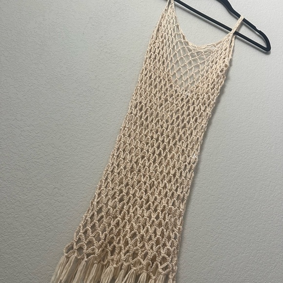 Superdown Alana Open Knit Dress in Toast - Size XS - Picture 3 of 6